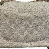 シャネル CHANEL マトラッセ25 A01112 8番台 ピンク ゴールド金具 ツイード/レザー レディース ショルダーバッグ