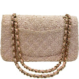 シャネル CHANEL マトラッセ25 A01112 8番台 ピンク ゴールド金具 ツイード/レザー レディース ショルダーバッグ