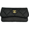シャネル CHANEL ココマークマトラッセチェーンショルダー 0番台 ブラック/ホワイト ゴールド金具 ラム レディース ショルダーバッグ