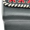 ルイ・ヴィトン LOUIS VUITTON ツイストMM M42778 ブラック/ホワイト/レッド シルバー金具 エピ レディース ショルダーバッグ