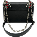 ルイ・ヴィトン LOUIS VUITTON ツイストMM M42778 ブラック/ホワイト/レッド シルバー金具 エピ レディース ショルダーバッグ