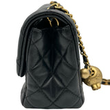シャネル CHANEL ミニマトラッセポールチェーンショルダー AS1786 ブラック ゴールド金具 ラム レディース ショルダーバッグ