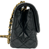 シャネル CHANEL ミニマトラッセポールチェーンショルダー AS1786 ブラック ゴールド金具 ラム レディース ショルダーバッグ