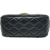 シャネル CHANEL ミニマトラッセポールチェーンショルダー AS1786 ブラック ゴールド金具 ラム レディース ショルダーバッグ