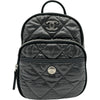シャネル CHANEL ネージュコレクション ココマークミニバックパック AS4366 グレー/ブラック シルバー金具 ナイロン/レザー レディース リュック・デイパック