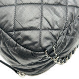 シャネル CHANEL ネージュコレクション ココマークミニバックパック AS4366 グレー/ブラック シルバー金具 ナイロン/レザー レディース リュック・デイパック