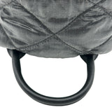 シャネル CHANEL ネージュコレクション ココマークミニバックパック AS4366 グレー/ブラック シルバー金具 ナイロン/レザー レディース リュック・デイパック