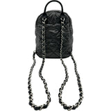 シャネル CHANEL ネージュコレクション ココマークミニバックパック AS4366 グレー/ブラック シルバー金具 ナイロン/レザー レディース リュック・デイパック