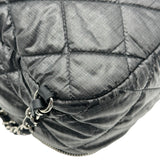 シャネル CHANEL ネージュコレクション ココマークミニバックパック AS4366 グレー/ブラック シルバー金具 ナイロン/レザー レディース リュック・デイパック
