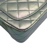 シャネル CHANEL ミニマトラッセ18 A35200 シルバー シルバー金具 カーフ レディース ショルダーバッグ