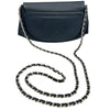 シャネル CHANEL ココマークハーフムーンチェーンウォレット A40033 ネイビー シルバー金具 キャビア レディース ショルダーバッグ