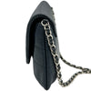 シャネル CHANEL ココマークハーフムーンチェーンウォレット A40033 ネイビー シルバー金具 キャビア レディース ショルダーバッグ