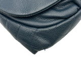 シャネル CHANEL ココマークハーフムーンチェーンウォレット A40033 ネイビー シルバー金具 キャビア レディース ショルダーバッグ