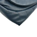 シャネル CHANEL ココマークハーフムーンチェーンウォレット A40033 ネイビー シルバー金具 キャビア レディース ショルダーバッグ
