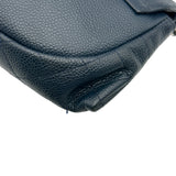 シャネル CHANEL ココマークハーフムーンチェーンウォレット A40033 ネイビー シルバー金具 キャビア レディース ショルダーバッグ