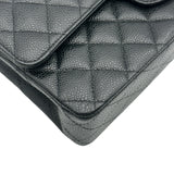 シャネル CHANEL マトラッセ25 A01112 17番台 ブラック ゴールド金具 キャビア レディース ショルダーバッグ