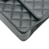 シャネル CHANEL マトラッセ25 A01112 17番台 ブラック ゴールド金具 キャビア レディース ショルダーバッグ