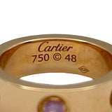 カルティエ Cartier ラブリング ピンクゴールド 750 ピンクサファイア ジュエリー