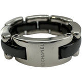 シャネル CHANEL ウルトラリングミディアム ホワイトゴールド 750/ブラックセラミック ダイヤモンド ジュエリー