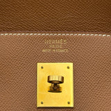 エルメス HERMES バーキン40 ▢E刻印 ゴールド ゴールド金具 クシュベル レディース ハンドバッグ
