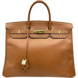 エルメス HERMES バーキン40 ▢E刻印 ゴールド ゴールド金具 クシュベル レディース ハンドバッグ