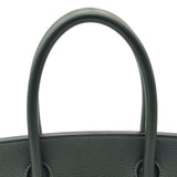 エルメス HERMES バーキン30 刻印不鮮明 ヴェール ゴールド金具 トゴ レディース ハンドバッグ