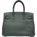 エルメス HERMES バーキン30 刻印不鮮明 ヴェール ゴールド金具 トゴ レディース ハンドバッグ