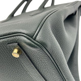 エルメス HERMES バーキン30 刻印不鮮明 ヴェール ゴールド金具 トゴ レディース ハンドバッグ