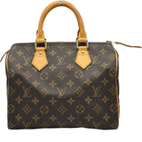 ルイ・ヴィトン LOUIS VUITTON スピーディ25 M41528 ブラウン モノグラムキャンバス レディース ハンドバッグ