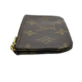 ルイ・ヴィトン LOUIS VUITTON ポシェット・クレ M62650 ブラウン モノグラム・キャンバス レディース コインケース