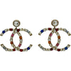 シャネル CHANEL ココマークピアス マルチカラー 金メッキ アクセサリー