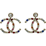 シャネル CHANEL ココマークピアス マルチカラー 金メッキ アクセサリー