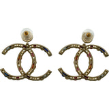 シャネル CHANEL ココマークピアス マルチカラー 金メッキ アクセサリー
