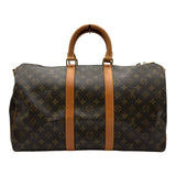 ルイ・ヴィトン LOUIS VUITTON キーポル・バンドリエール45 M41418 ブラウン モノグラム/レザー レディース ボストンバッグ