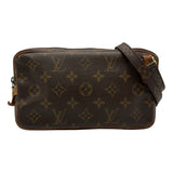 ルイ・ヴィトン LOUIS VUITTON ポシェット・マルリーバンドリエール M51828 ブラウン モノグラム/レザー レディース ショルダーバッグ