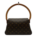 ルイ・ヴィトン LOUIS VUITTON ミニ・ルーピング M51147 ブラウン モノグラム/レザー レディース ショルダーバッグ