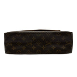 ルイ・ヴィトン LOUIS VUITTON ミニ・ルーピング M51147 ブラウン モノグラム/レザー レディース ショルダーバッグ