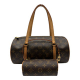 ルイ・ヴィトン LOUIS VUITTON パピヨン30 M51385 ブラウン モノグラム/レザー レディース ハンドバッグ
