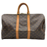 ルイ・ヴィトン LOUIS VUITTON キーポル45 M41428 ブラウン モノグラムキャンバス/レザー ユニセックス ボストンバッグ