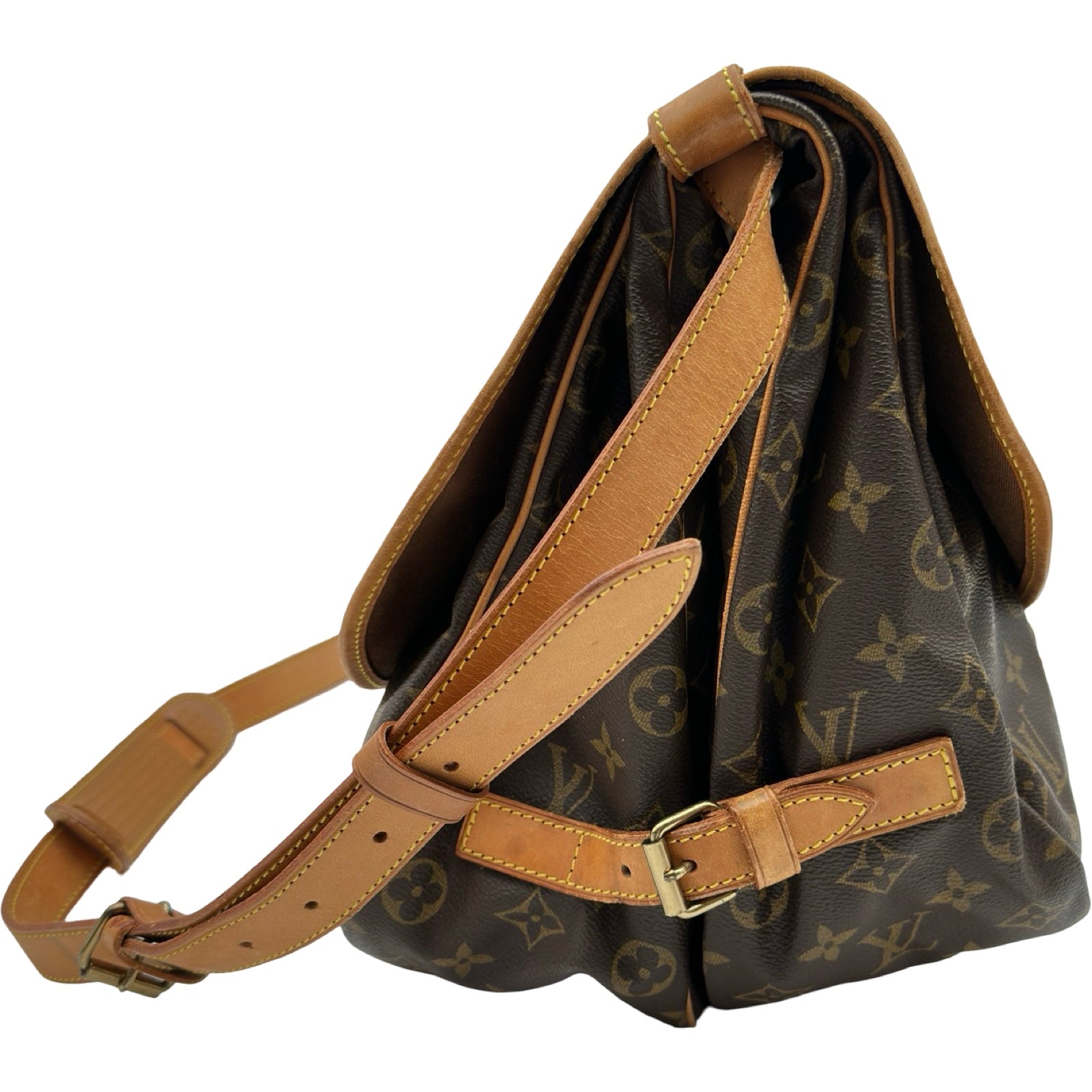 ルイ・ヴィトン LOUIS VUITTON ソミュール35 M42254 モノグラム ユニ