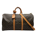 ルイ・ヴィトン LOUIS VUITTON キーポル・バンドリエール55 M41414 ブラウン モノグラム/レザー レディース ボストンバッグ