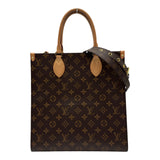 ルイ・ヴィトン LOUIS VUITTON サックプラPM M45848 ブラウン モノグラム/レザー レディース ショルダーバッグ
