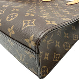 ルイ・ヴィトン LOUIS VUITTON サックプラPM M45848 ブラウン モノグラム/レザー レディース ショルダーバッグ
