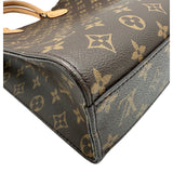 ルイ・ヴィトン LOUIS VUITTON サックプラPM M45848 ブラウン モノグラム/レザー レディース ショルダーバッグ