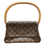 ルイ・ヴィトン LOUIS VUITTON ミニ・ルーピング M51147 ブラウン モノグラムキャンバス レディース ハンドバッグ