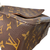 ルイ・ヴィトン LOUIS VUITTON ミニ・ルーピング M51147 ブラウン モノグラムキャンバス レディース ハンドバッグ
