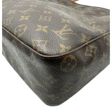 ルイ・ヴィトン LOUIS VUITTON ルーピングGM M51145 ブラウン モノグラム/レザー レディース ショルダーバッグ