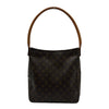 ルイ・ヴィトン LOUIS VUITTON ルーピングGM M51145 ブラウン モノグラム/レザー レディース ショルダーバッグ