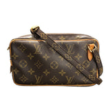 ルイ・ヴィトン LOUIS VUITTON ポシェット・マルリーバンドリエール M51828 ブラウン モノグラム・キャンバス ユニセックス ショルダーバッグ