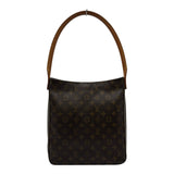 ルイ・ヴィトン LOUIS VUITTON ルーピングGM M51145 ブラウン モノグラム/レザー レディース ショルダーバッグ